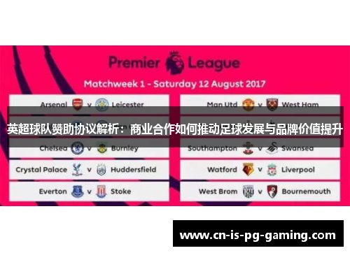 英超球队赞助协议解析：商业合作如何推动足球发展与品牌价值提升